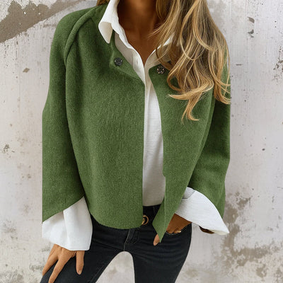 Aveline™ – Elegantie in een korte kasjmier-look jas