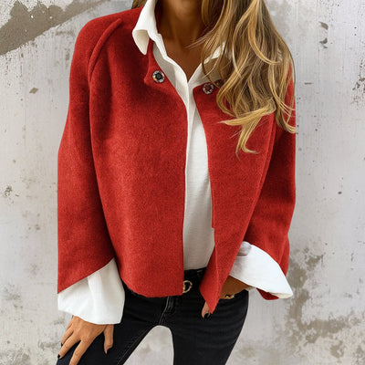 Aveline™ – Elegantie in een korte kasjmier-look jas