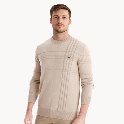 vHaren | Stijlvolle herenpullover met ruitdesign