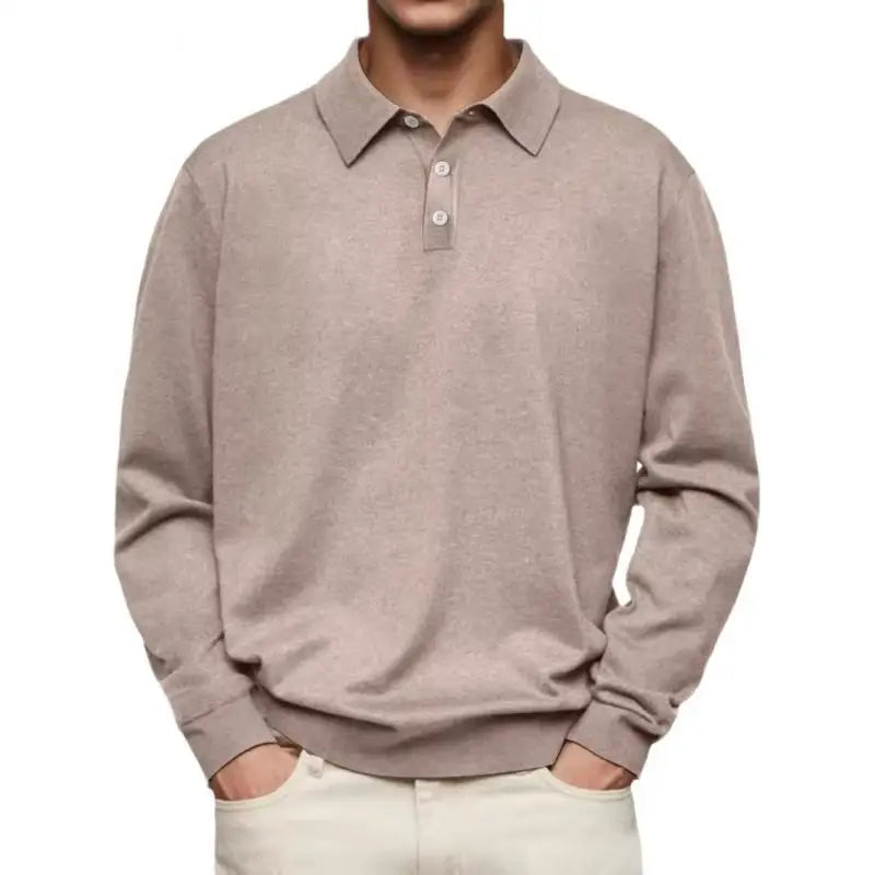 van Haren™ | Casual polo met lange mouwen