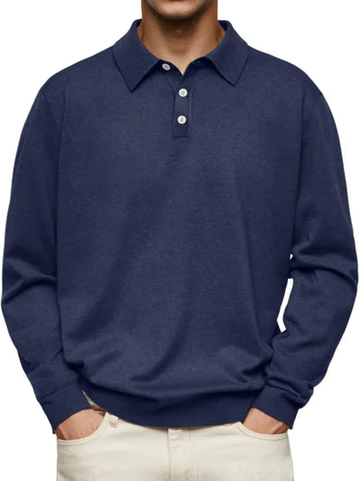 van Haren™ | Casual polo met lange mouwen