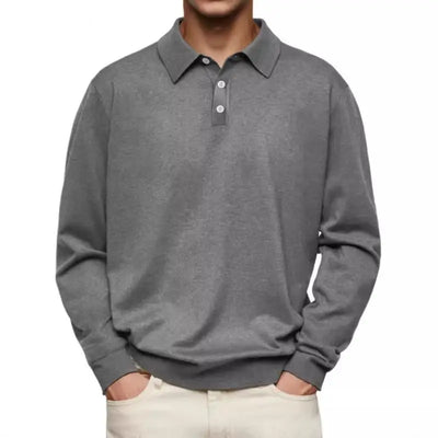 van Haren™ | Casual polo met lange mouwen
