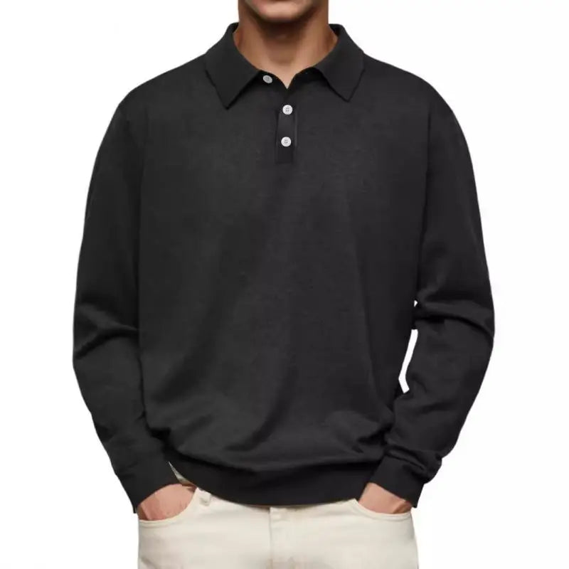 van Haren™ | Casual polo met lange mouwen