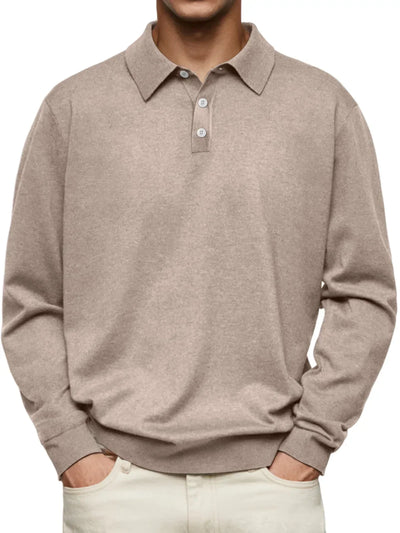 van Haren™ | Casual polo met lange mouwen