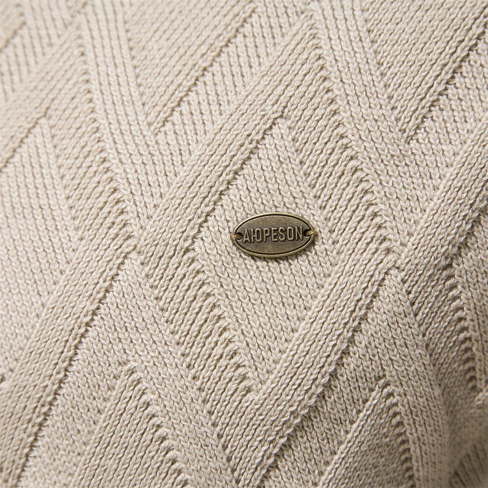 vHaren | Herenpullover met Ruitpatroon