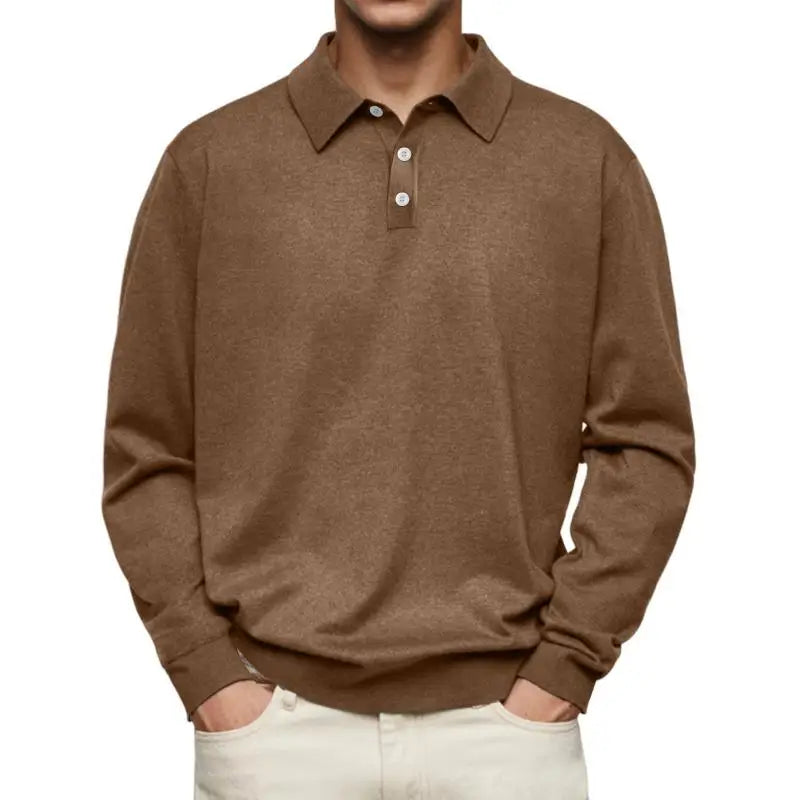 van Haren™ | Casual polo met lange mouwen
