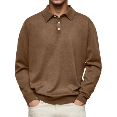 van Haren™ | Casual polo met lange mouwen