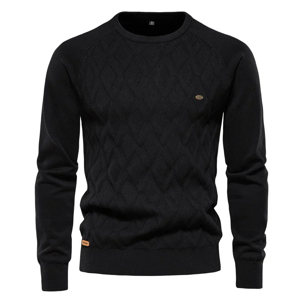 vHaren | Herenpullover met Ruitpatroon