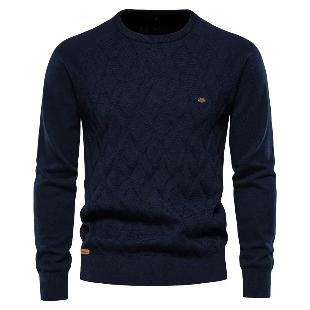 vHaren | Herenpullover met Ruitpatroon
