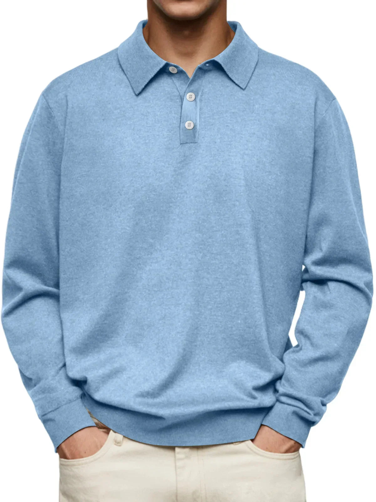 van Haren™ | Casual polo met lange mouwen