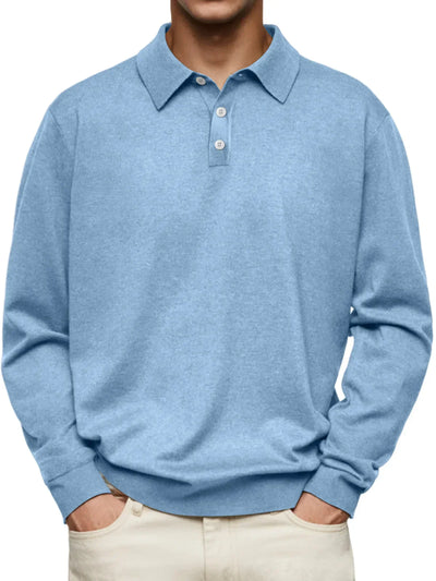 van Haren™ | Casual polo met lange mouwen
