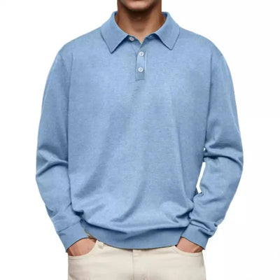 van Haren™ | Casual polo met lange mouwen