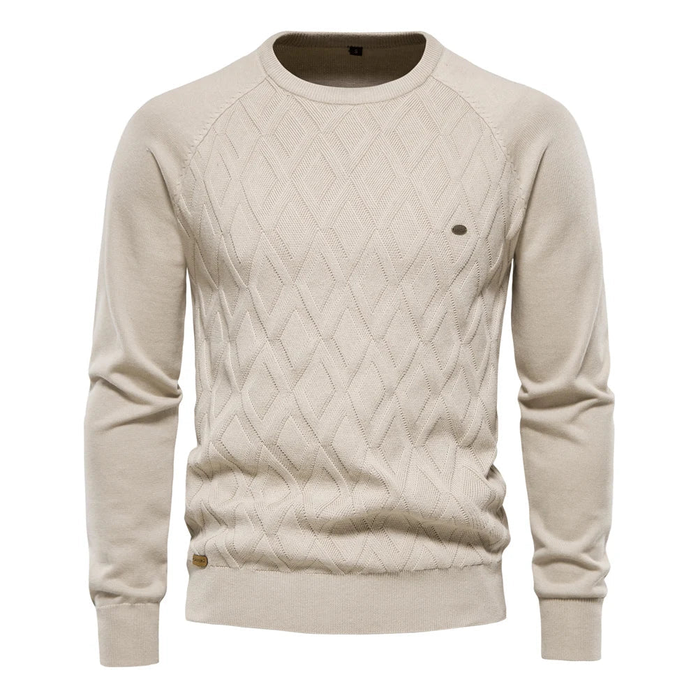 vHaren | Herenpullover met Ruitpatroon