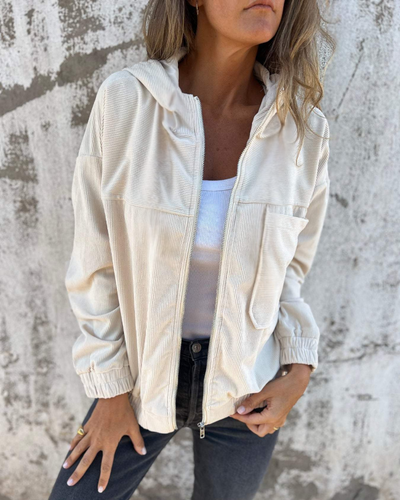 Lina™ Corduroy Hoodie Jacket
